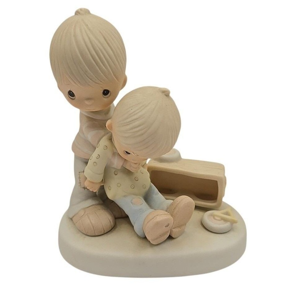 Precious Moments Porcelain Figurine "Love Lifted Me" 1980 Vintage Collectible